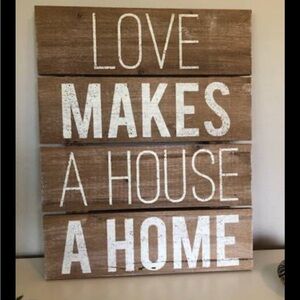 🏡 Modern Farmhouse “Love Makes a House a Home” Sign – Target Decor